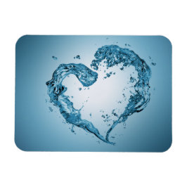 Imán Escenas De Agua En Forma De Corazón