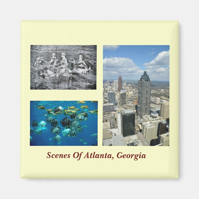 Imán Escenas de Atlanta, Georgia (Frente)