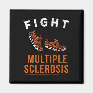 Imán Esclerosis múltiple Ms Awareness Warrior Ribbon 1