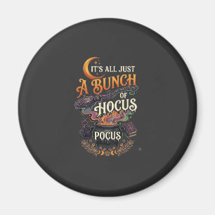 Imán Escoba de Bruja Hocus Pocus Gato Negro Caldero Mág