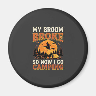 Imán Escoba de Camping de Halloween Diseño de Terror An