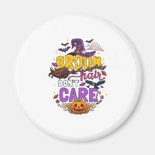Imán Escoba Pelo No Importa Halloween Sombrero de Bruja