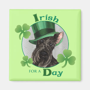 Imán Escocés Terrier del día de St Patrick