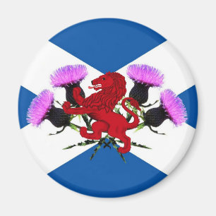 Imán Escocia, león rampante, cardo