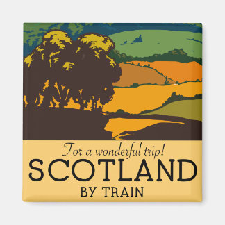 Imán Escocia "¡Para un viaje maravilloso!" Impresión en