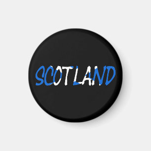 Imán Escocia sobre la macana de la bandera escocesa