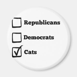 Imán ¡Escoge Gatos! Impresión de gatos de elecciones po