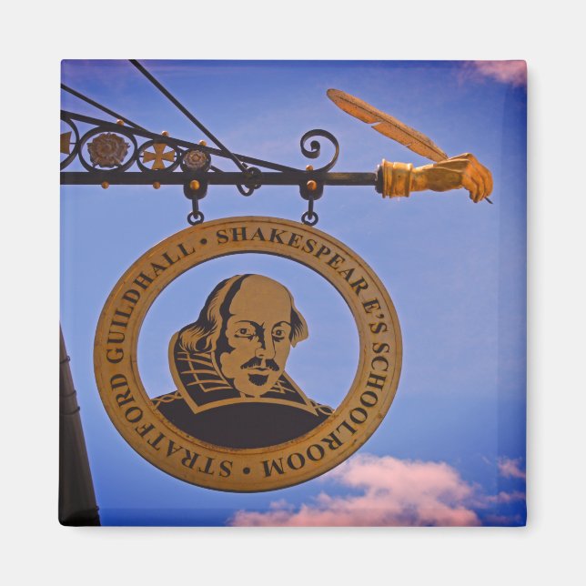 Imán Escolar de Stratford Guildhall Shakespeare (Frente)
