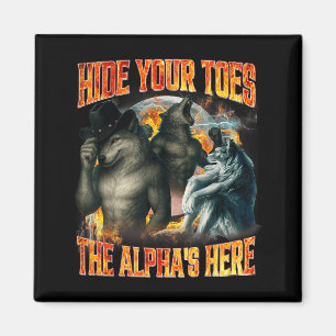 Imán Esconde tus dedos El Alfa está aquí Funny Alpha Wo