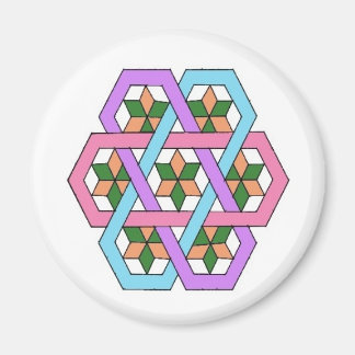 Imán Escondiendo Estrellas Rangoli Magnet