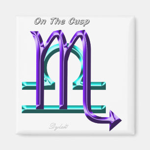 Imán Escorpio Libra Sobre El Rótulo Zodiaco Astrologí