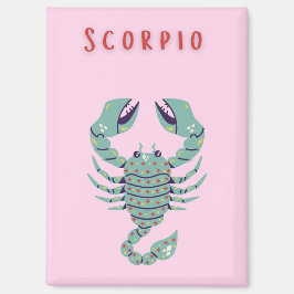 Imán Escorpio Rosa, zodiaco, signo zodiacal