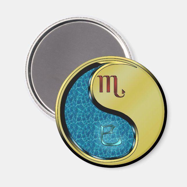 Imán Escorpio & Serpiente de Metal (Anverso/Reverso)