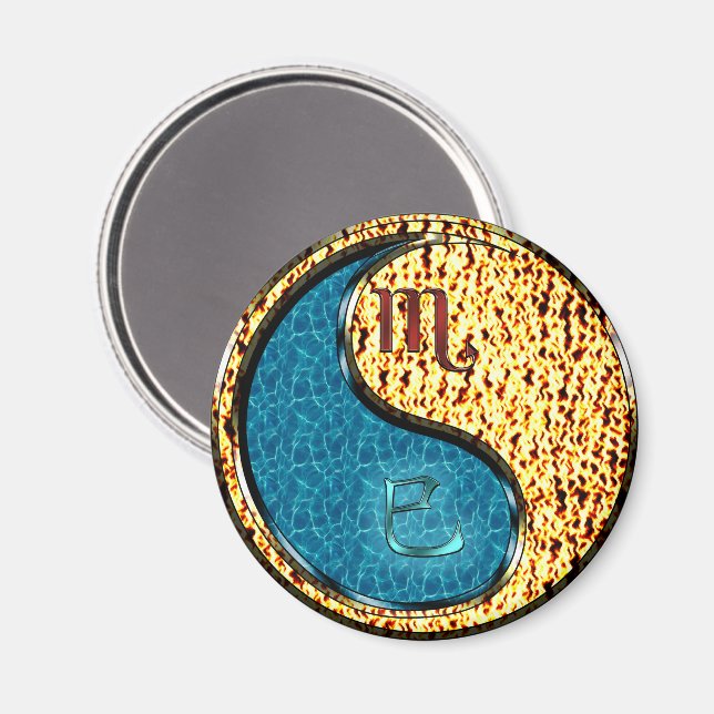 Imán Escorpio y Serpiente de Fuego (Anverso/Reverso)