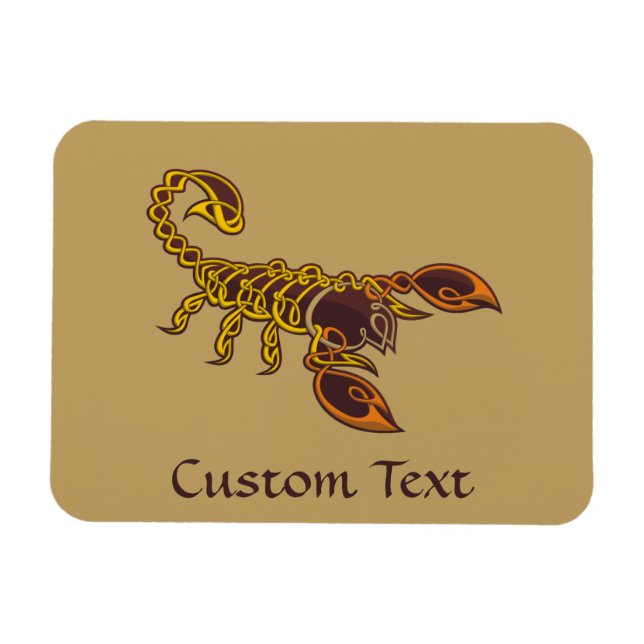 Imán Escorpión de nudo celta (Horizontal)