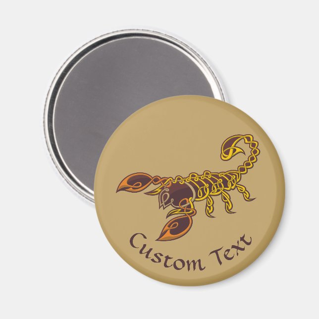 Imán Escorpión de nudo celta (Anverso/Reverso)