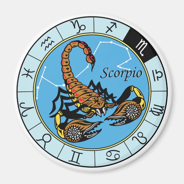 Imán escorpión zodiaco (Frente)