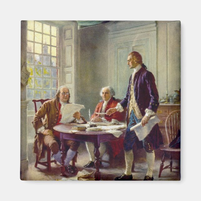 Imán Escribiendo la Declaración de Independencia 1776 (Frente)