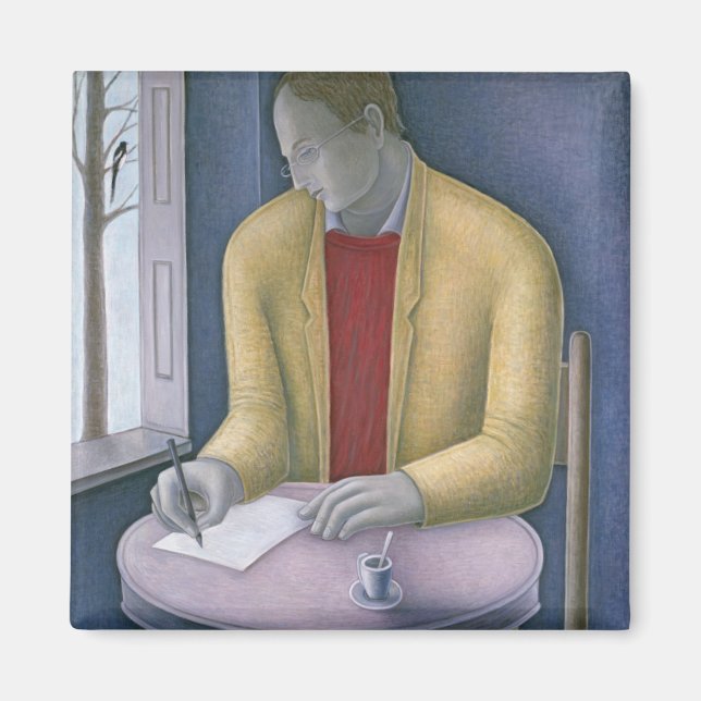 Imán Escribiendo por hombre en 2004 (Frente)