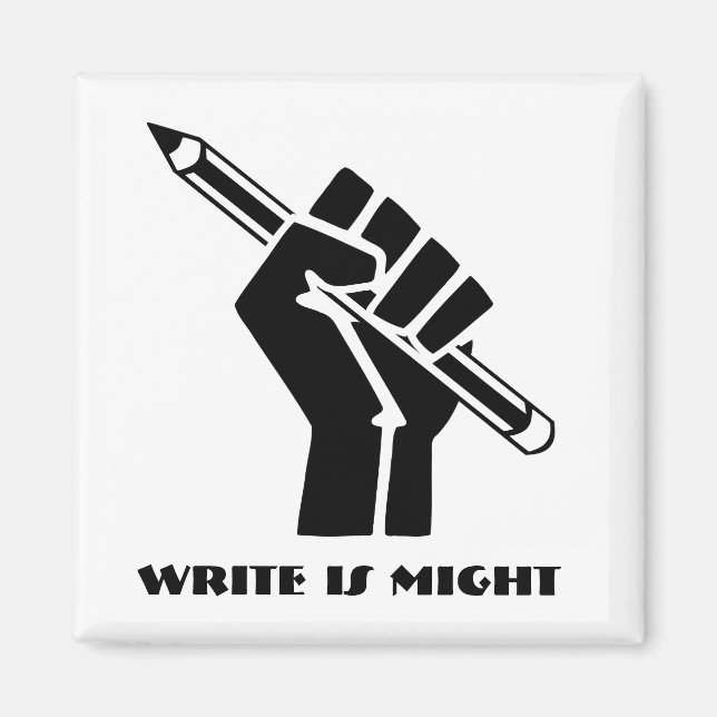 Imán Escribir es poder (Frente)
