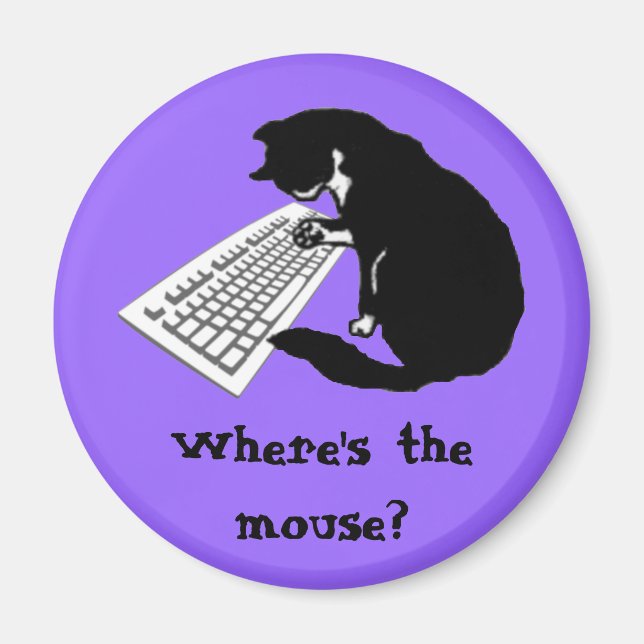 Imán Escribir gato (Frente)