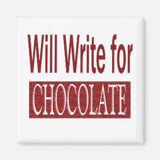 Imán Escribiré para regalo de chocolate para escritores