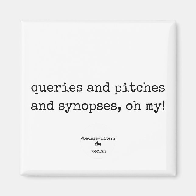 Imán escritores de insignias, oh mi! Mimán cuadrado (Frente)