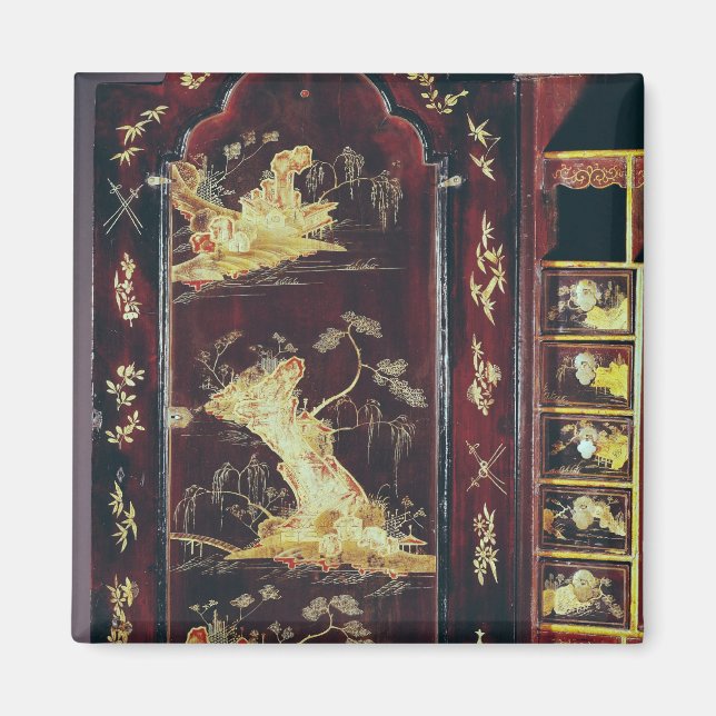 Imán Escritorio decorado con lacado chino (Frente)