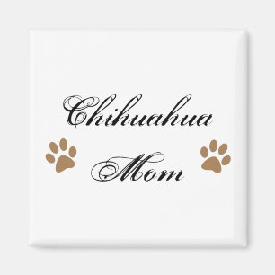Imán Escritura de la mamá de la chihuahua con Pawprint
