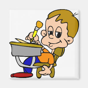 Imán Escritura De Niños En El Escritorio