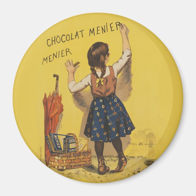 Imán Escritura de pared de Chocolat Menier (Frente)