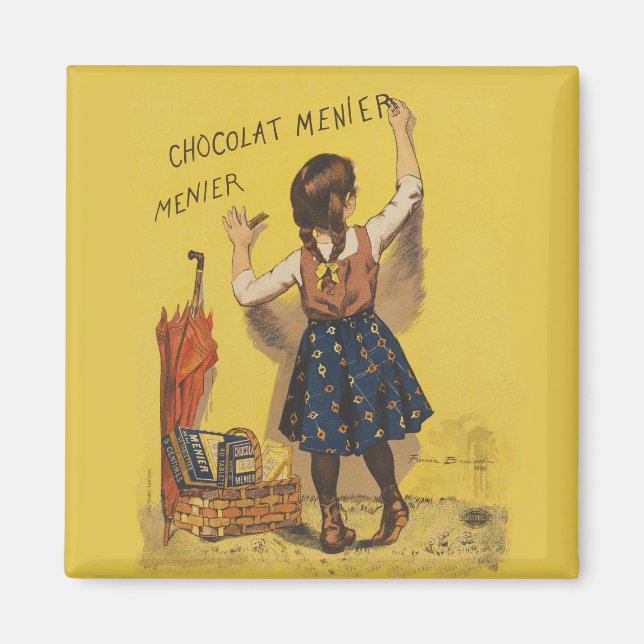 Imán Escritura de pared de Chocolat Menier (Frente)