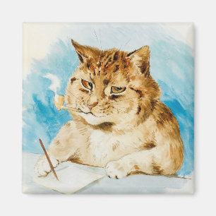 Imán Escritura de un gato por Louis Wain
