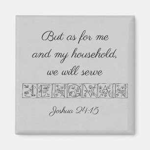 Imán Escritura Magnet~Silver de Jehová del servicio…