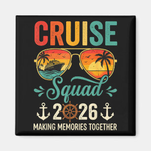 Imán escuadra de crucero vacaciones de verano 2026 fami