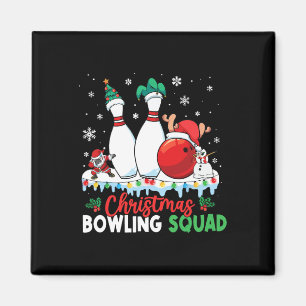 Imán Escuadrón de boliche de navidades Dabbing Santa Fu