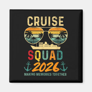Imán Escuadrón de Crucero 2026 Vacaciones Familiares Gr
