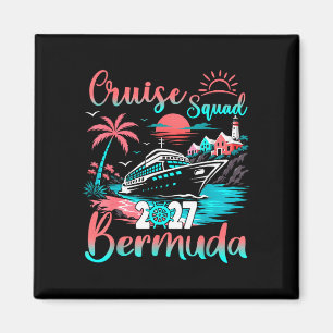 Imán escuadrón de crucero bermuda 2027 vacaciones tropi
