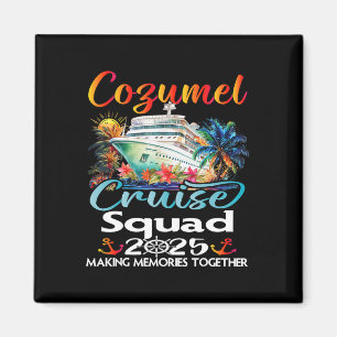 Imán Escuadrón de Crucero Cozumel 2025 Amigo Familia Co