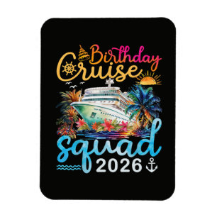 Imán Escuadrón de crucero de cumpleaños 2026