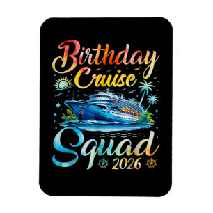 Imán Escuadrón de crucero de cumpleaños 2026