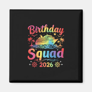 Imán Escuadrón de crucero de cumpleaños 2026 Fiesta de