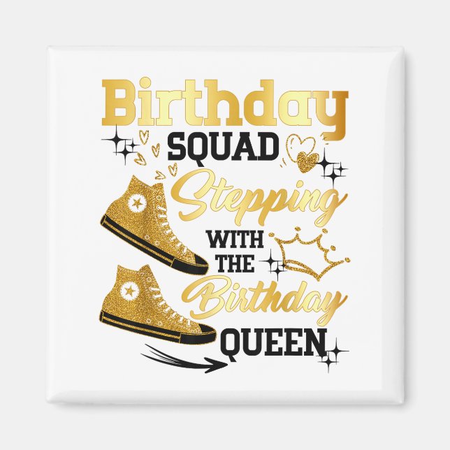 Imán Escuadrón de Cumpleaños Scute Ss Lindo Sss Pasando (Frente)