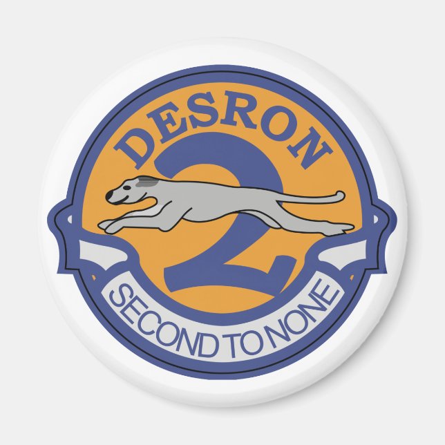 Imán Escuadrón de Destroyer DESRON - 2 (Frente)