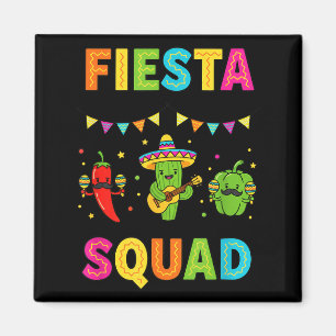 Imán escuadrón de la fiesta cactus bonito pimiento pimi