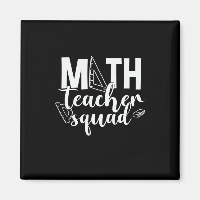 Imán Escuadrón de Maestros Maestros Maestros Math (Frente)