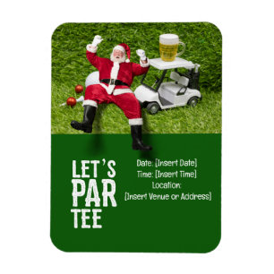 Imán Escuadrón de Navidades del fiesta del Golf Par Tee