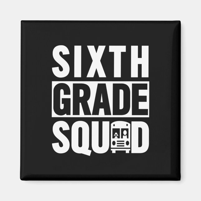 Imán Escuadrón de sexto grado (Escuela de sexto grado - (Frente)