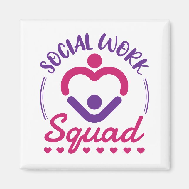 Imán Escuadrón de Trabajo Social Trabajador Social LCSW (Frente)