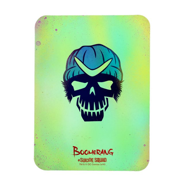 Imán Escuadrón suicida | Icono de cabeza de Boomerang (Vertical)